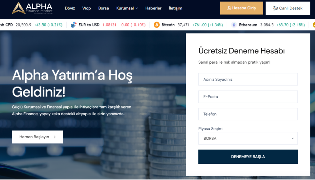 alpha finance market
