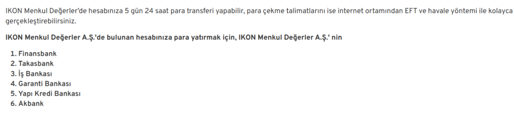 ikon menkul ödeme yöntemleri