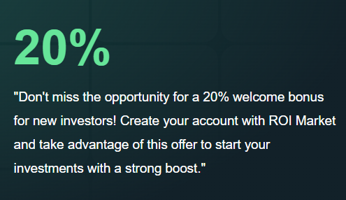 roi market corp bonus