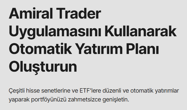 amiral yatırım platform