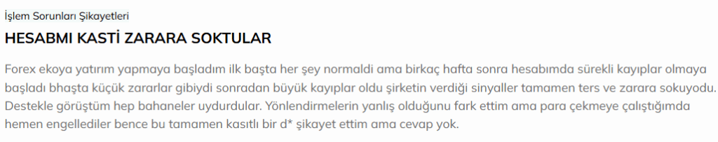 forexeko şikayet