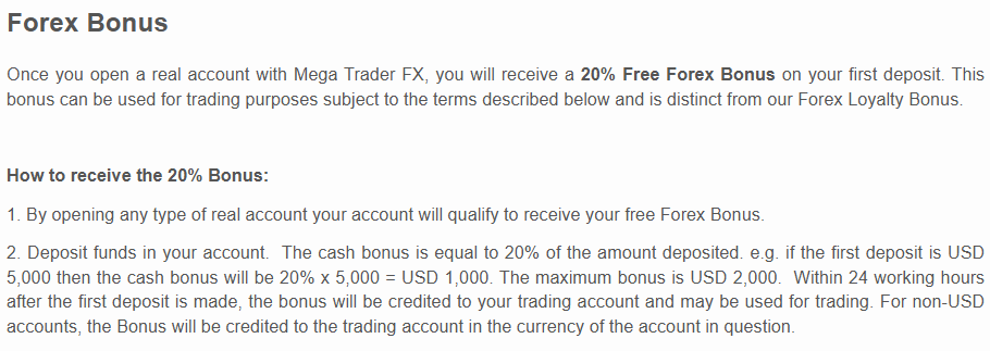 megatraderfx bonus