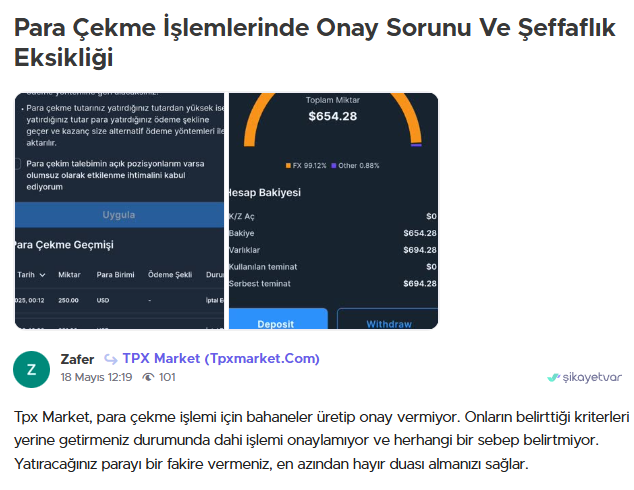 tpx market şikayet