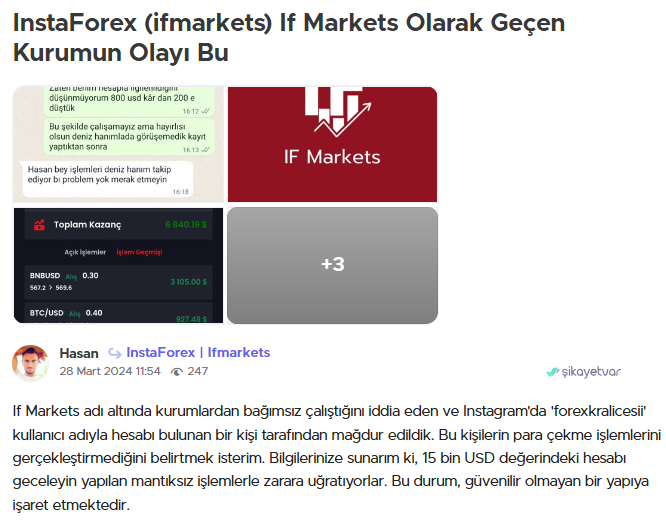 insta forex şikayet