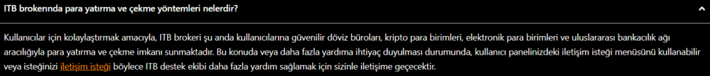 itb ödeme yöntemleri