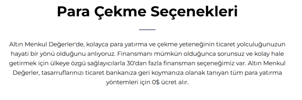 altın menkul değerler ödeme yöntemleri