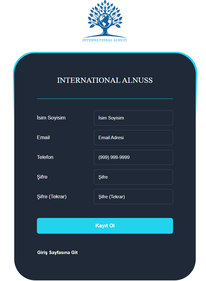 international alnuss hesap türleri
