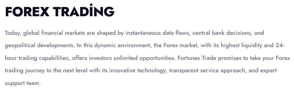 fortunex trade bonus
