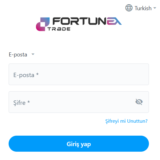 fortunex trade hesap türleri