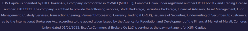 xbn capital lisans