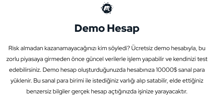 fine markets hesap türleri