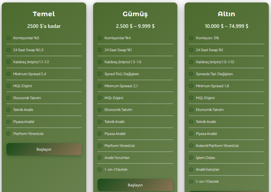 totem capital hesap türleri
