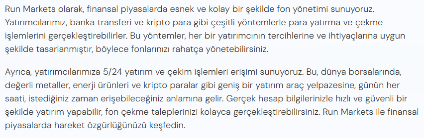 run markets ödeme yöntemleri