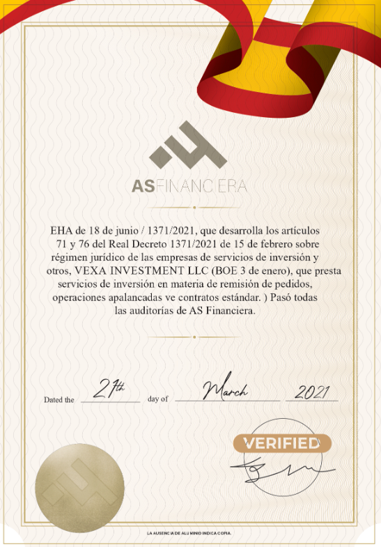 vexa investment lisans