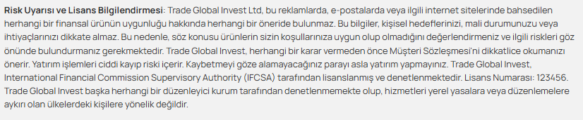 trade global invest lisans