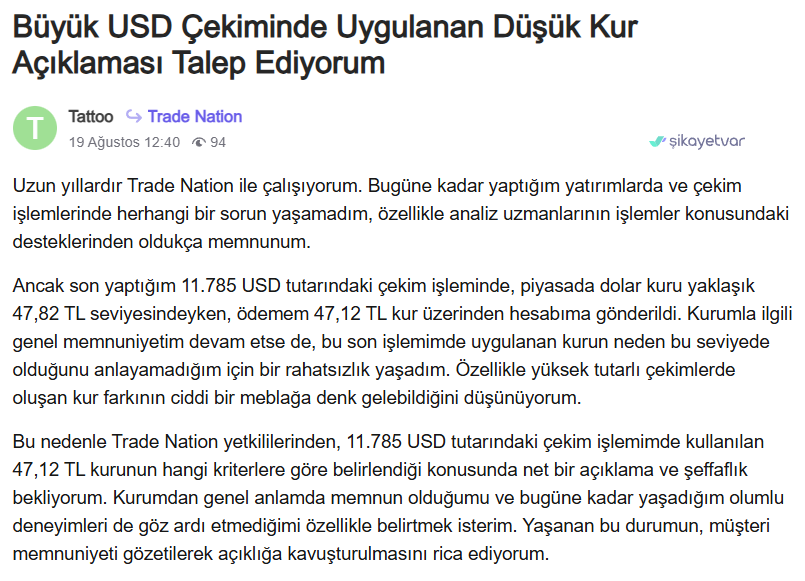 trade nation şikayet